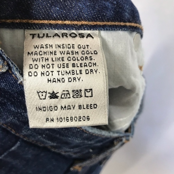 TULAROSA Lucy A-Frame Denim Jean Button Skirt 25 - Picture 8 of 8